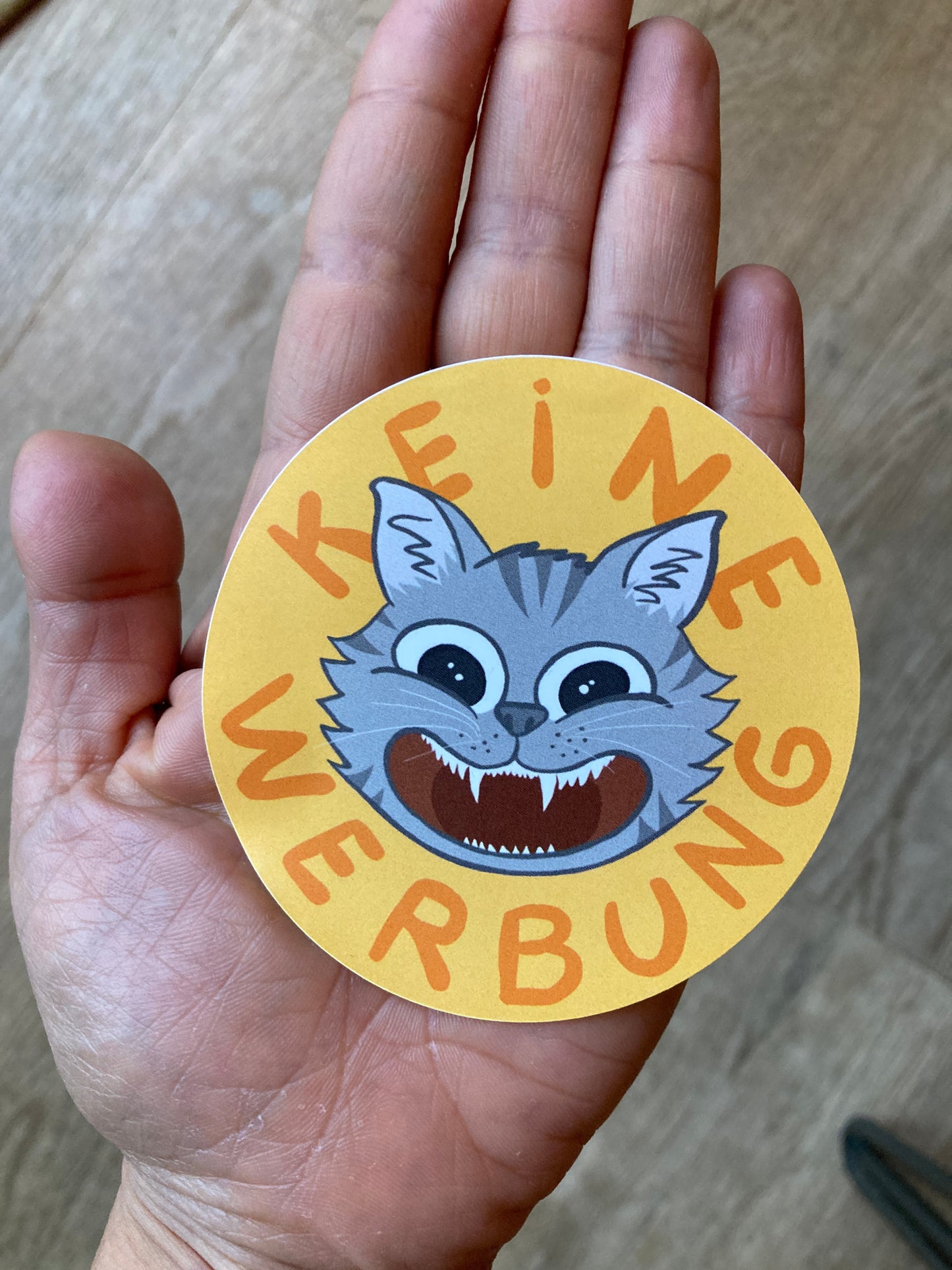 "Keine Werbung – Frecher Statement-Sticker mit wütender Katze“ Kostenloser Versand ab 6€