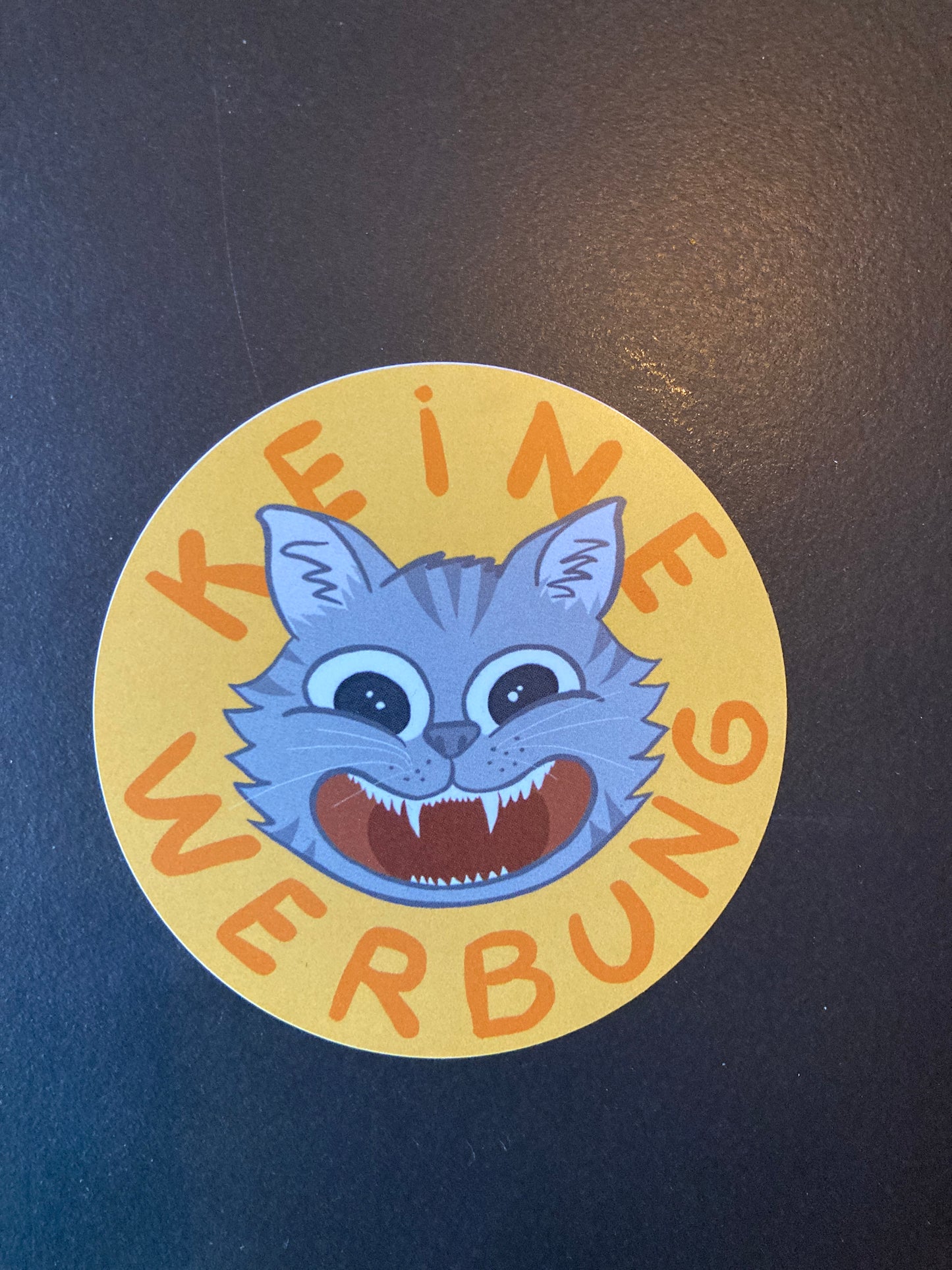 "Keine Werbung – Frecher Statement-Sticker mit wütender Katze“ Kostenloser Versand ab 6€